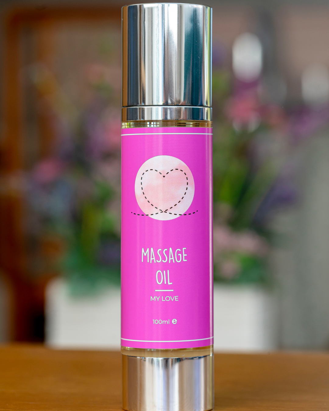 My Love (Rose, Geranium, Vanilla and a hint of Patchouli) Massage Oil VEGAN