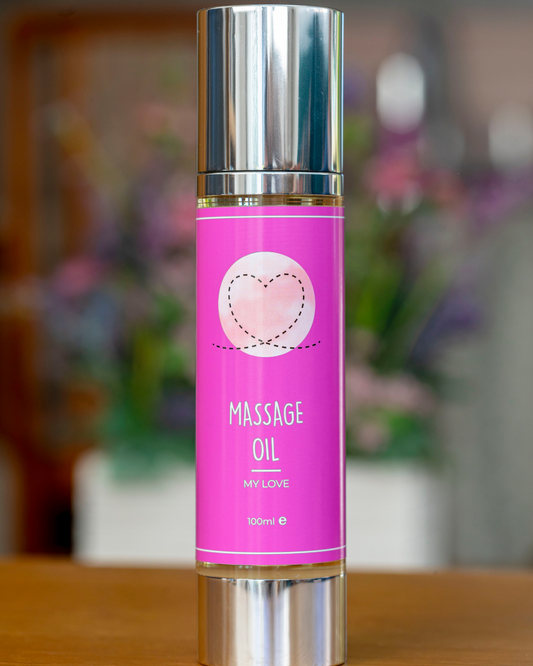 My Love (Rose, Geranium, Vanilla and a hint of Patchouli) Massage Oil VEGAN